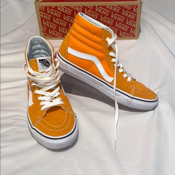 orange high top vans